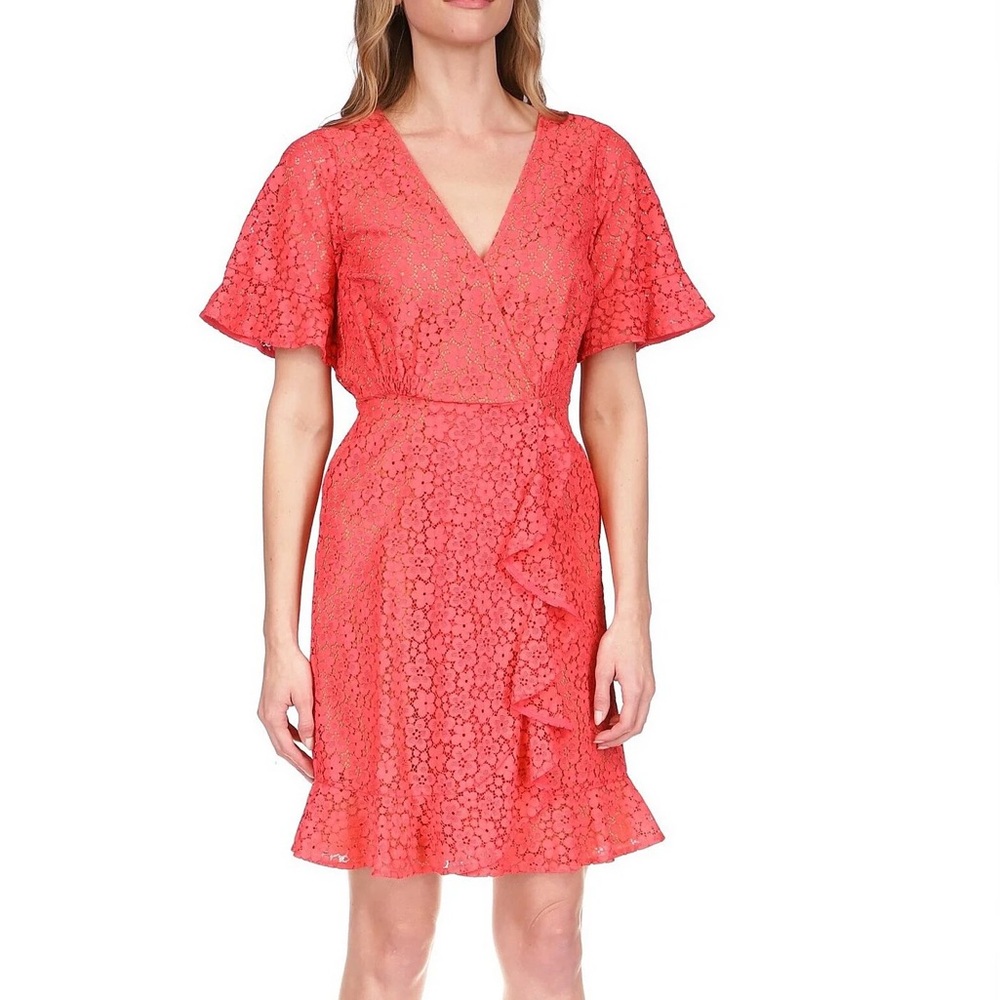 Michael Kors
Lace Wrap Front Mini Dress
Shop All Michael Kors